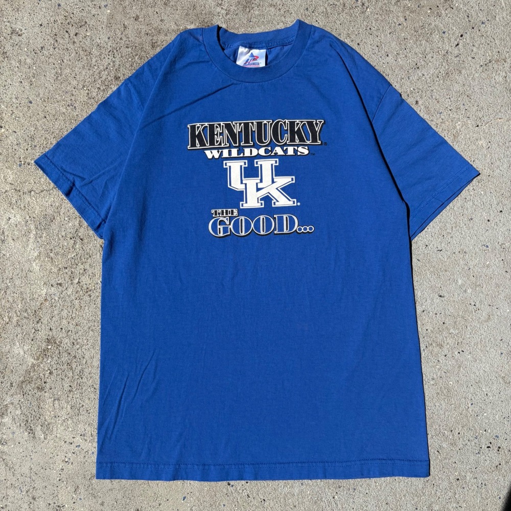 Kentucky Wildcats T-Shirt The Good Bad Ugly Louisville Duke Blue Large Tri-Lake